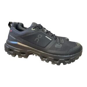 On Cloudrock Waterproof Trail Running Shoe Black Men size 12